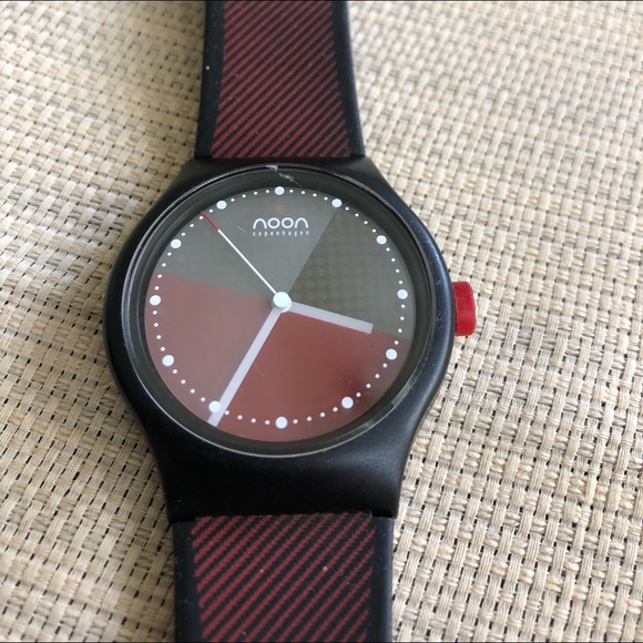 Authentic NOON Copenhagen Black & Wine Watch - Picture 2 of 5